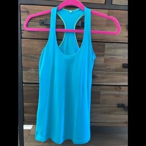 Lululemon Cool Racerback in aqua blue, size 4